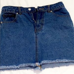 denim forever21 skirt